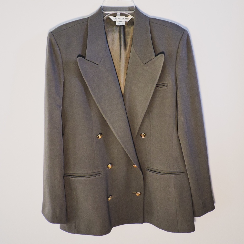 Austin Reed - Women's Suit Jacket (Olive Green)